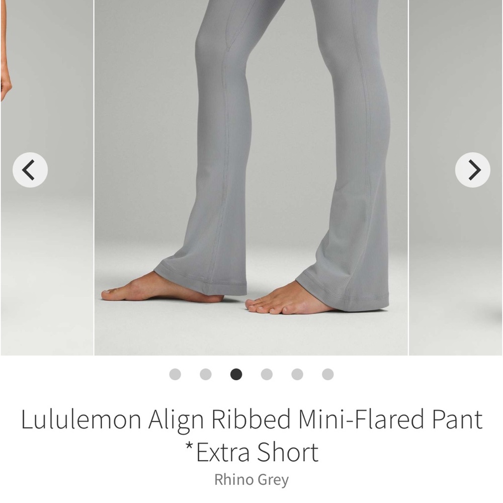 Lululemon Athletica Align Ribbed Mini-Flared Pant in Gray - Picture 3 of 11